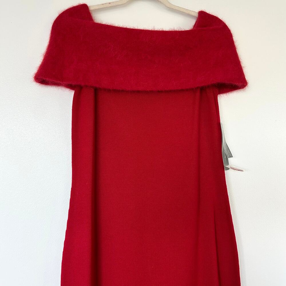 Vintage Lauren Ralph Lauren Angora Wool Off Shoulder Knit Gown Deadstock NWT - Picture 12 of 16
